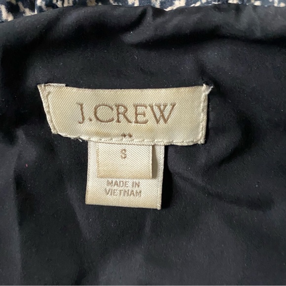 J. Crew Down Vest Size Small Excursion Quilted Herringbone Black Tan EUC $108 - Picture 7 of 16